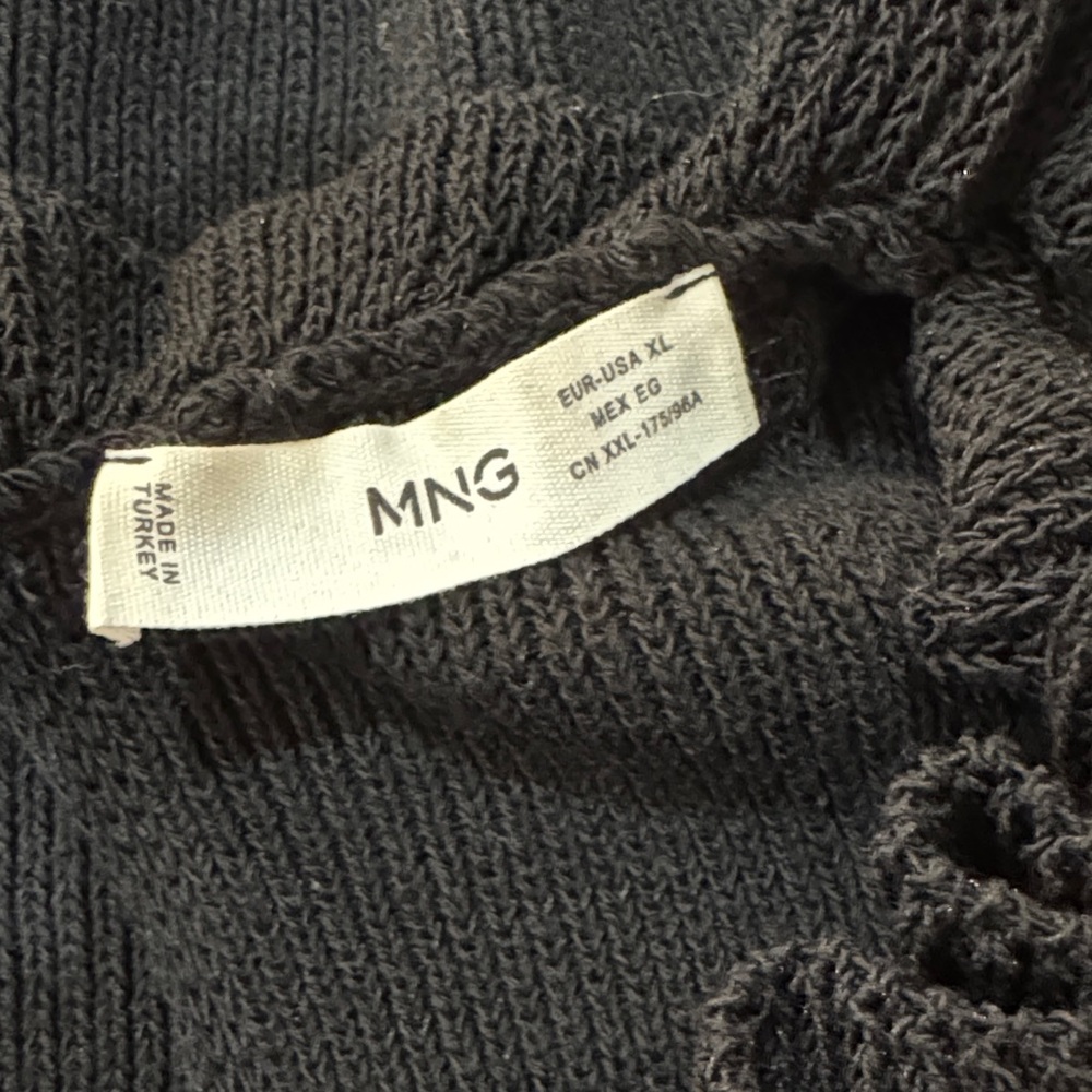 Mango Black Knit Ruffle Top - Picture 4 of 4